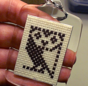 BBC micro cross stitch owl
